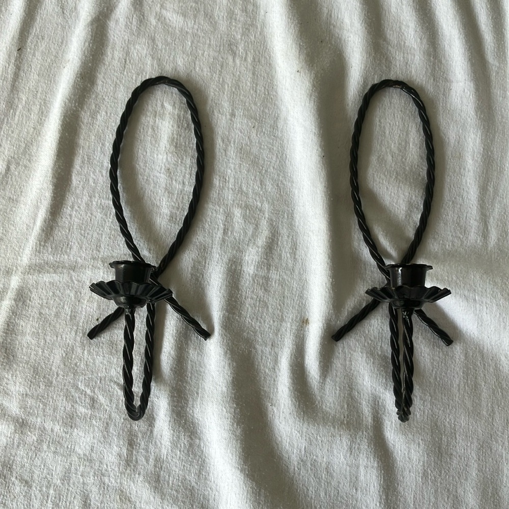 Home Interiors Twisted Candle Holders Set Of 2